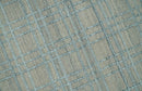 Hand Made 8x10 Modern Geometric striped Beige and Silver Blended Wool Area Rug