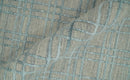 Hand Made 8x10 Modern Geometric striped Beige and Silver Blended Wool Area Rug