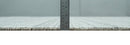 Hand Made 8x10 Modern Stripes Charcoal And Gray Blended Wool  Area Rug