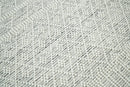 Modern Geometrical White Dhurrie Wool Area Rug