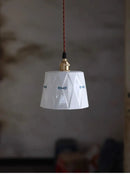 Hand painted cream decorbites ceramic pendant light dining room