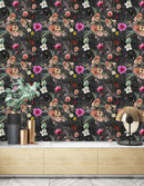 Hand Painted Flowers Wallpaper