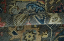 Hand Spun Wool Traditional Legacy Oushak Blue, Rust and Charcoal Area Rug