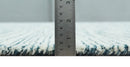 Hand Tufted Woolen Modern White and Blue Custom Made Area Rug