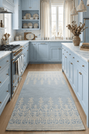Hand Tufted 5x8 Gray And Beige Modern Style Wool Area Rug