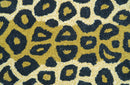 Hand Tufted Animal Leopard Gold And Black 3x5 Wool Area Rug
