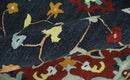 Hand Tufted Black, Rust and Beige Persian Style Antique Oriental Wool Area Rug