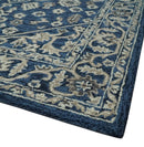 Hand Tufted Blue, Beige and Ivory 5x8 Heriz Serapi style Rug, Kids, Living Room and Bedroom Rug | TRD644158S