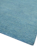 Hand Tufted Solid Plane Light Blue Woolen 8x10 wool Area Rug