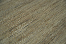 Hand Woven Brown Natural Jute and Wool Area Rug