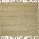 Hand Woven Natural Fiber Brown Natural Jute Rug