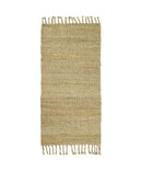 Hand Woven Natural Fiber Brown Natural Jute Rug