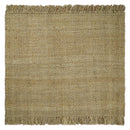 Hand Woven Natural Fiber Brown Natural Jute Rug