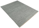 Hand Woven 8x10 Shaded Gray and Silver Rug Made with Fine Wool | TRDCP77810
