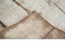 5x8 Hand Woven Beige and Brown Modern Floral Art Silk Rug