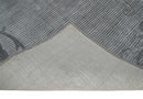 3x5 Hand Woven Silver and Gray Modern Floral Art Silk Rug