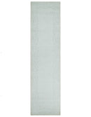 2.6x10 and 5x8 Hand Woven and Carved Silver and Gray Floral Art Silk Rug | KNT6