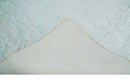 2.6x10 and 5x8 Hand Woven and Carved Silver and Gray Floral Art Silk Rug