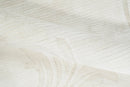 4x6 Hand Woven Silver and Ivory Modern Floral Art Silk Rug
