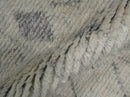 Hand Woven Beige and Gray 2x3 Trellis Moroccan Rug Made with Fine Wool | TRDCP79723