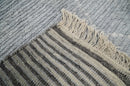 Hand Woven Blue and White  2x3 Trellis Moroccan Rug Made with Fine Wool | TRDCP79523