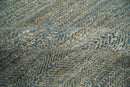 Modern Style Hand Woven Gray and Brown Jute and Art Silk Rug