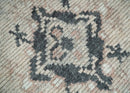 Hand Woven Peach, Beige and Charcoal Rug Made with Blended Wool Multi Size Rug