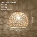 Hand woven rattan pendant light modern living room chandelier