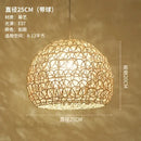 Hand woven rattan pendant light modern living room chandelier
