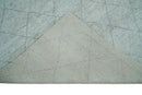 Hand Woven Silver and Gray 8x10 Trellis Moroccan Rug Made with Fine Wool | TRDCP105810