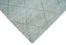 Hand Woven Silver and Gray 8x10 Trellis Moroccan Rug Made with Fine Wool | TRDCP105810