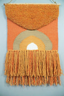 Hand Woven Wool Tapestry Terracotta Bohemian Modern Wall Hanging | WH11