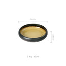 Handcrafted blue & gold ceramic sushi plate dining room tableware