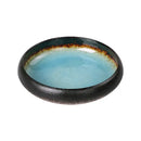 Handcrafted blue & gold ceramic sushi plate dining room tableware