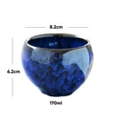 Handcrafted crackle glaze ceramic coffee cup dining room drinkware