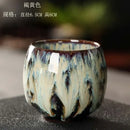 Handcrafted crackle glaze kung fu tea cup set dining room drinkware
