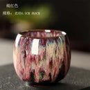 Handcrafted crackle glaze kung fu tea cup set dining room drinkware