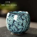Handcrafted crackle glaze kung fu tea cup set dining room drinkware