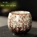 Handcrafted crackle glaze kung fu tea cup set dining room drinkware
