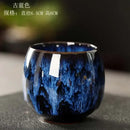 Handcrafted crackle glaze kung fu tea cup set dining room drinkware