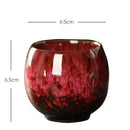 Handcrafted crackle glaze kung fu tea cup set dining room drinkware