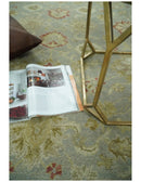 Handmade 8x10 Beige and Blue made with fine wool Area Rug |  TRDCP125810