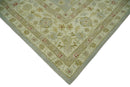 Handmade 8x10 Beige and Blue made with fine wool Area Rug |  TRDCP125810