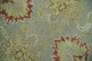 Handmade 8x10 Beige and Blue made with fine wool Area Rug |  TRDCP125810