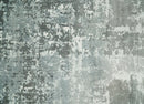 Handmade 8x10 Ivory, gray and Charcoal Blended Wool and Bamboo Silk Area Rug
