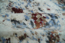 Hand Knotted 8x10 Ivory And Brown  Modern Abstract bamboo Silk Area Rug