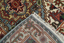 Handmade Blue and Ivory Heriz Serapi 8 Feet Runner made with wool | TRDCP41268
