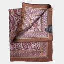 Garibaldi - Silk Pocket Square - Chocolate