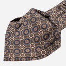 La Vigna - Printed Wool & Silk Tie - Brown