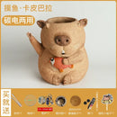 Handmade capybara carbon oven surrounding stove kitchen tea warmer